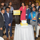 Christina Lewis (center) poses with students from All Star Code’s program.